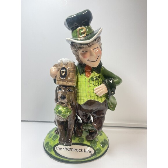 Blue Sky Clayworks 2022 The Shamrock King St Patrick’s Day Figurine (Sm Chip) - Picture 1 of 10